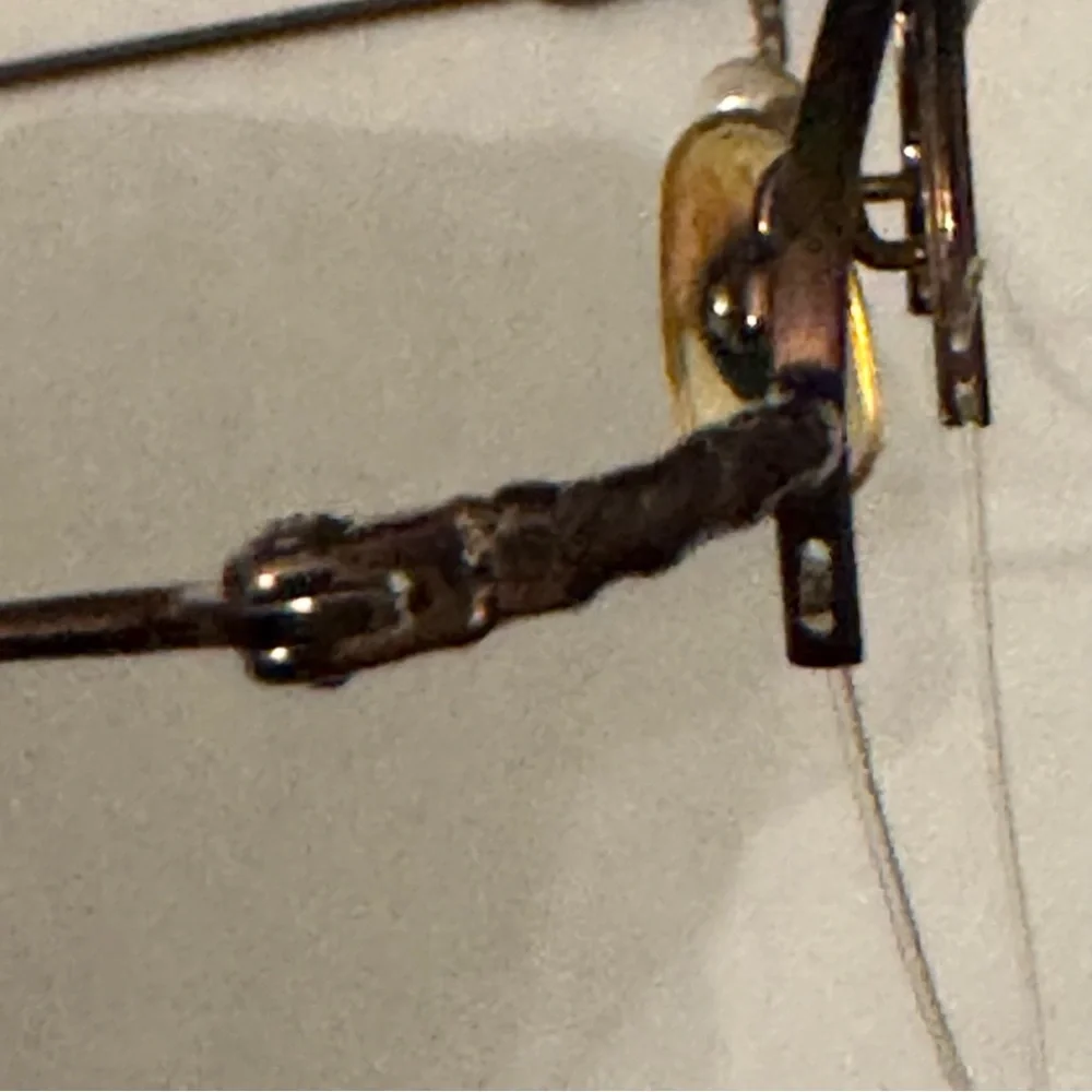Laura Ashley Gaby Rimless Eyeglass Frames Brown Wire CE‎ Prescription Ready
